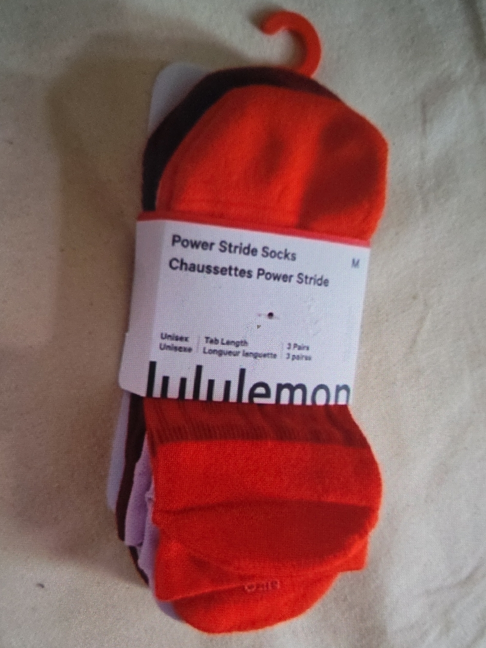 LULULEMON🧦New🧦Power Stride Unisex 3-Pack Socks - Picture 3 of 5
